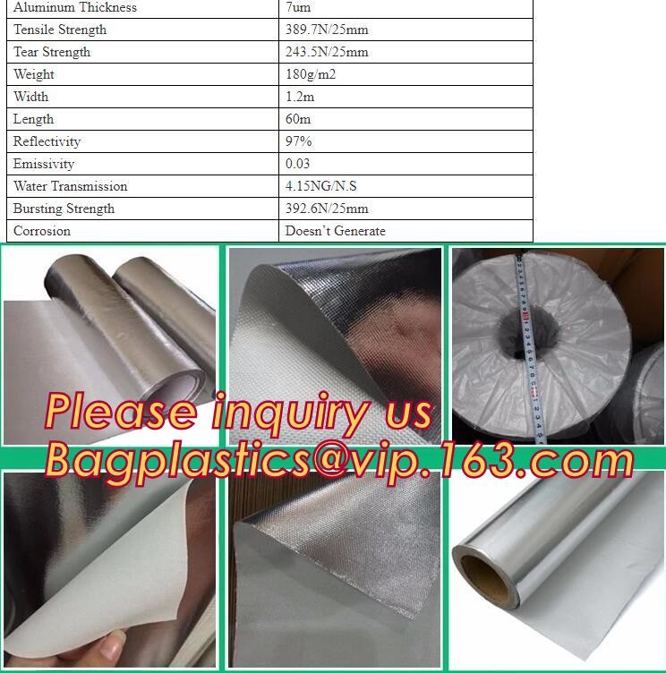 Foil crim kraft insulation,Alu foil FSK insulation, FOIL scrim kraft facing, reflective aluminium foil insulation,bonded