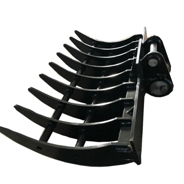Forestry 13 Ton Excavator Brush Rake For Road Construction