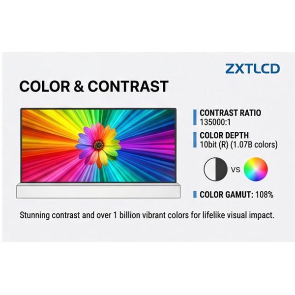 48 Inch Embedded Frameless Transparent OLED Screen for Premium Desktop Digital Signage