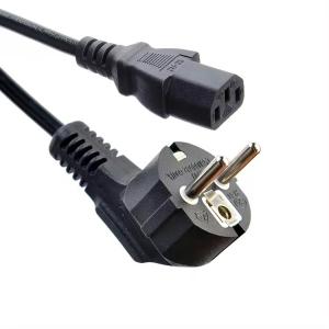 China VDE Certified EU Plug Standard Cee7/7 Euro Power Cord 1.5mm With C13 Suitable for Durable Computer wholesale