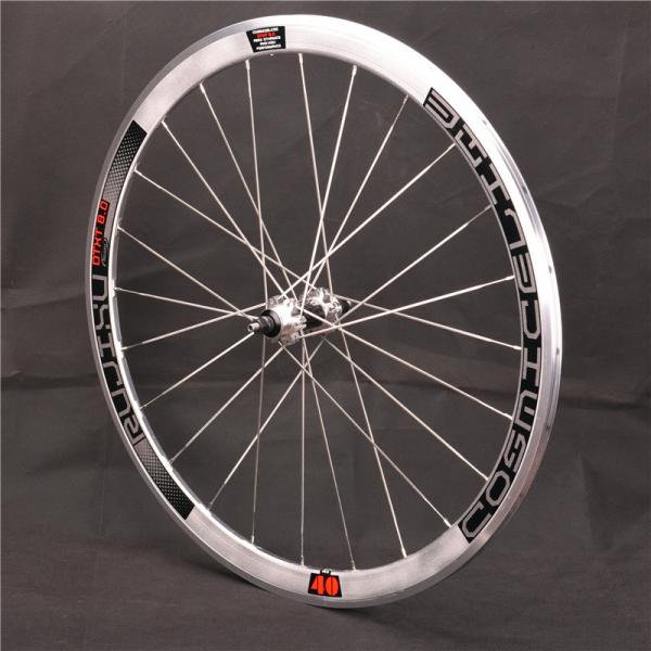 Aluminum Alloy 700c Fixed Gear Bike Wheel Set Clincher Rim V Brake For Field Racing