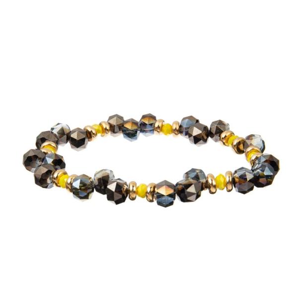 Quality Single Layer Multicolor Crystal Bracelet Handmade Adjustable Size for sale