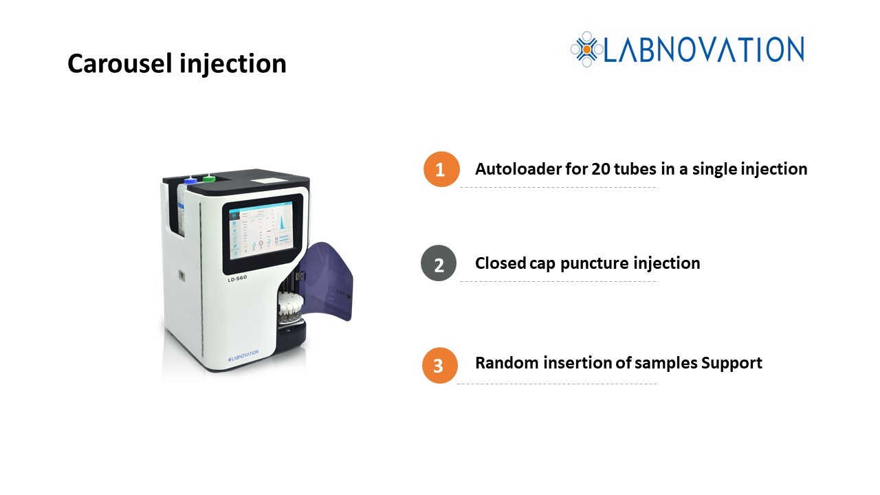 Labnovaion Analyzer LD-560 For HbA1c Testing CV<2% HPLC Method IFCC Certificated HbA1c Analyzer