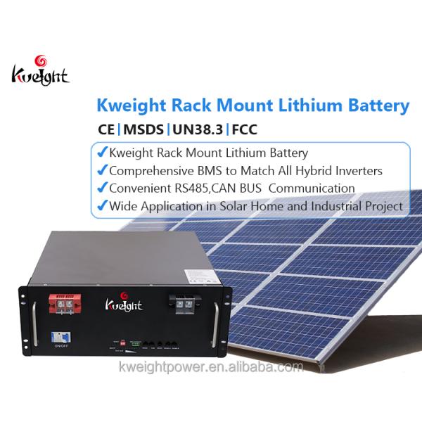 RS485 Lithium Battery Module Rack Mount Lifepo4 Battery For Solar Pv System