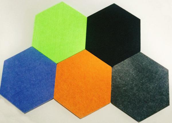 Quality Recording Studio Hexagon Acoustic Wall Panels Polyester Fiber PET Sound Absorb for sale