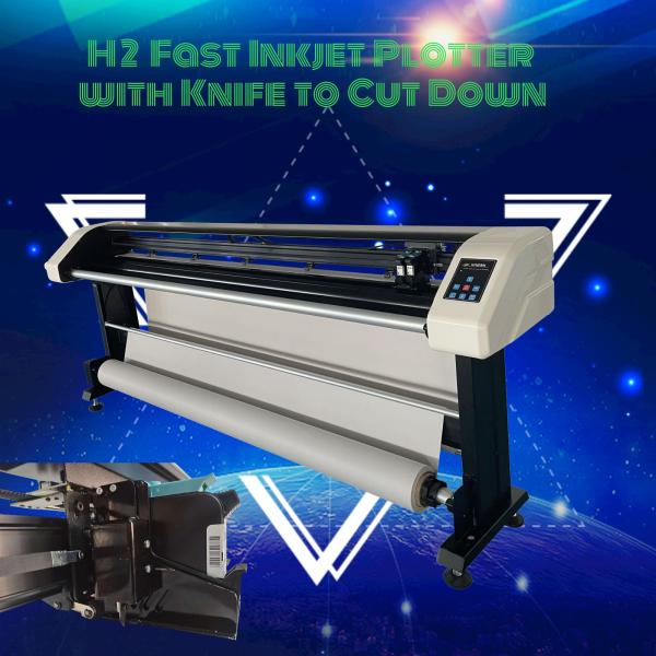 Single Color KAEMI H2 Fast Inkjet Paper Pattern Plotter for Paper Printing and Cutting