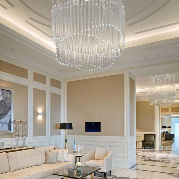 Lobby Hanging Flush Mount Chandelier