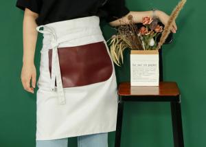 China White Long Half Length Sets Personalised Kitchen Apron wholesale