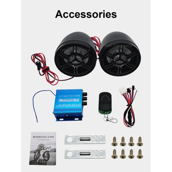 Anti Theft DC12V Bike Audio System , Morfayer Waterproof Radio For Motorcycle