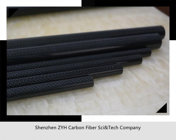Quality Carbon Fiber Roll Wrapped Twill Tube ~ 0.5&quot; ID x 24&quot;, Gloss Finish for sale