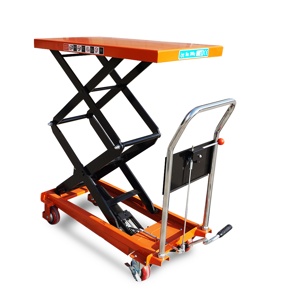 PT500A Mobile Manual Lifting Platform Car Pedal Hydraulic Platform