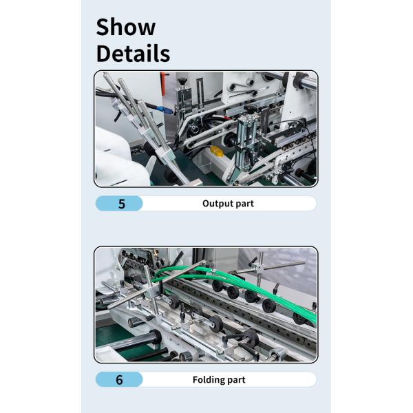 Easy Operation CQT-1300 Folder Gluing Machine for 4 Corner Box and 6 Corner Paper Box