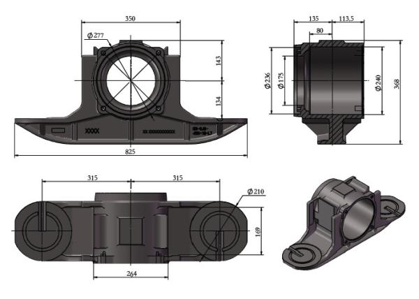 Quality Railway Bogie Wheelset BA182 Axle Box Railway Axle Housing Bogie Parts for sale