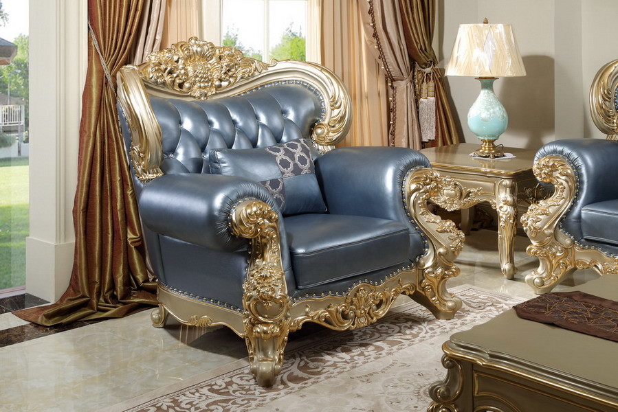 French style Luxury design of Living room Sofa sets 1+2+3 used Beech wood Carving and Import Italy Leather Furniture
