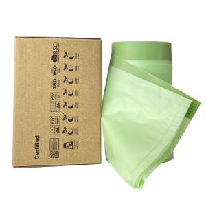 China Compostable garbage bags - Compost bags with drawstrings - 100% biodegradable and recyclable on sale