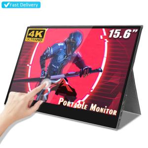 China LCD Gaming 15.6 Inch 4K Portable Touch Monitor Screen USB C Input for PC PS4 Mac Smartphone wholesale