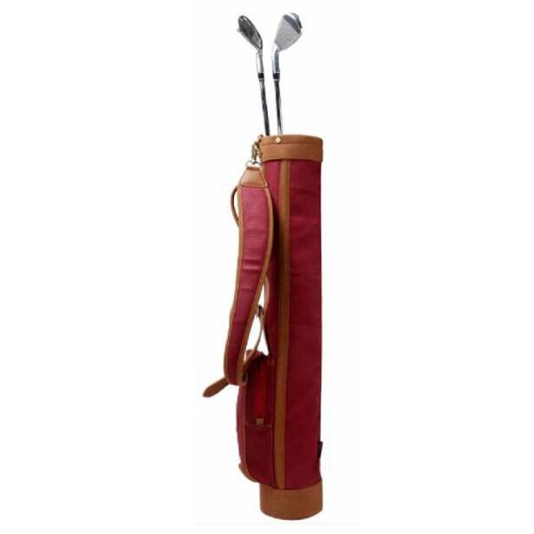 Canvas & Genuine Leather Custom Sports Bags Waterproof Sunday Golf Bag