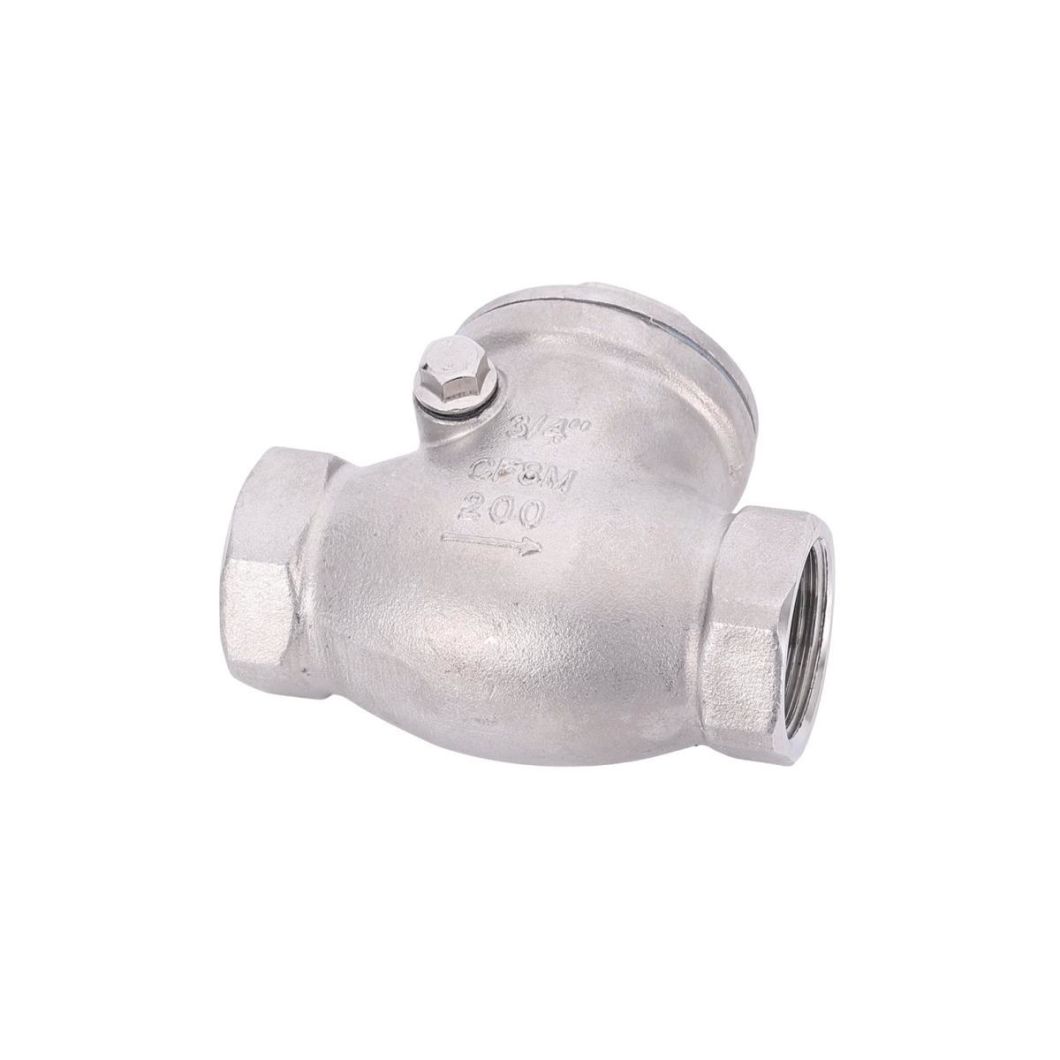 316L Pn16 16bar Swing Check Valve for Fuel Line