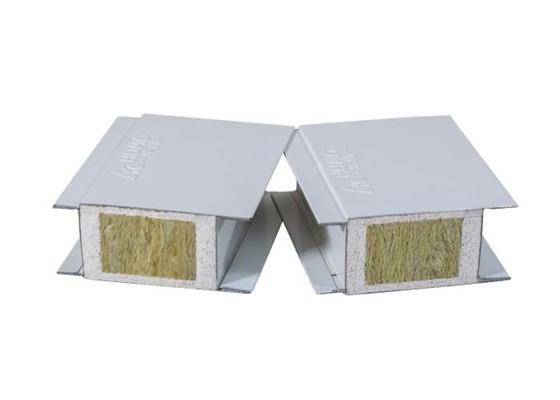Quality Fire Resistant MGO Rock Wool Panel Insulation Materials Board Rock Wool Sandwich Panels Insulation Plant Mineral Wool For Clean Room Construct for sale