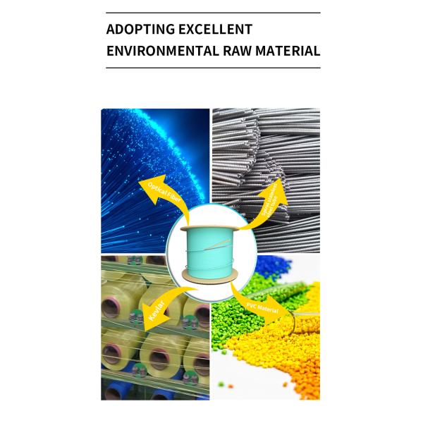 Flexible Spiral Steel Tube Armored Anti Rat Bite Fiber Optic Cable with Custom Length