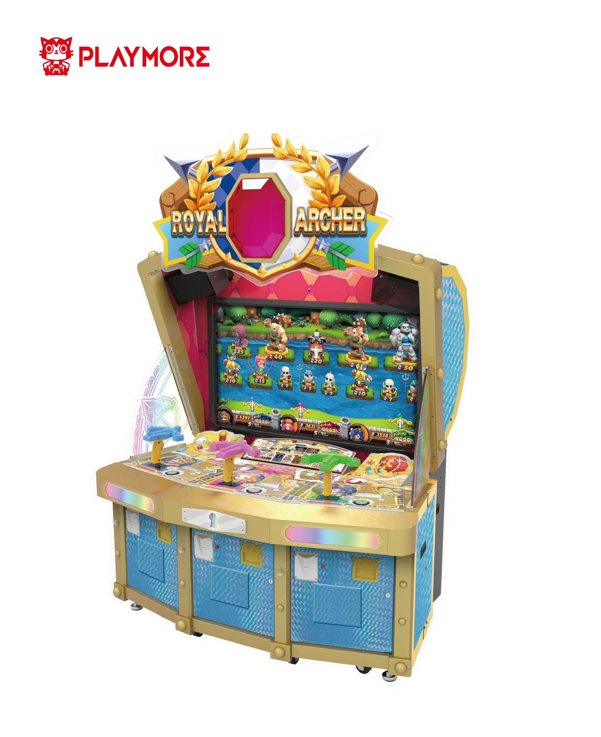 Royal Archer IGS Video Arcade Game Machines 330W Bow Shooting Arcade Machines