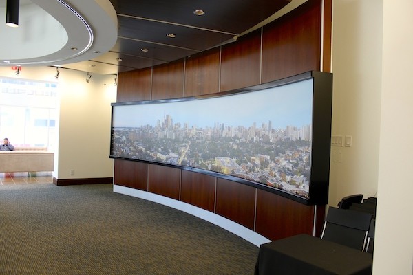 Fixed Curved Projection Screen,circular projection screen Round 3D For For Museum / Exhibitions