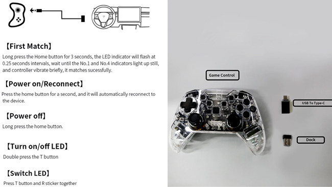 Gamepad Tesla Model Accessories Android Apple Tesla Game Controller Multi Color 600mA