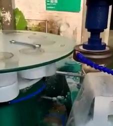 Single Arm Shape Round Glass Edge Polishing Machine Glass Machinery