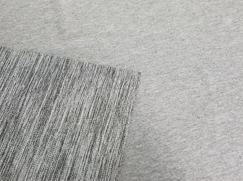 Cationic Plain Single Jersey Fabric Cotton Polyester Combed Stretch