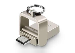 China 32g Usb Type C Pendrive , Silvery Usb C Memory Stick With Customized Logo on sale