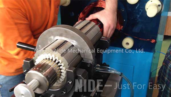 Sinlge Stator Coil Inserting Machine Horizontal Type For Deep Water Pump Motor