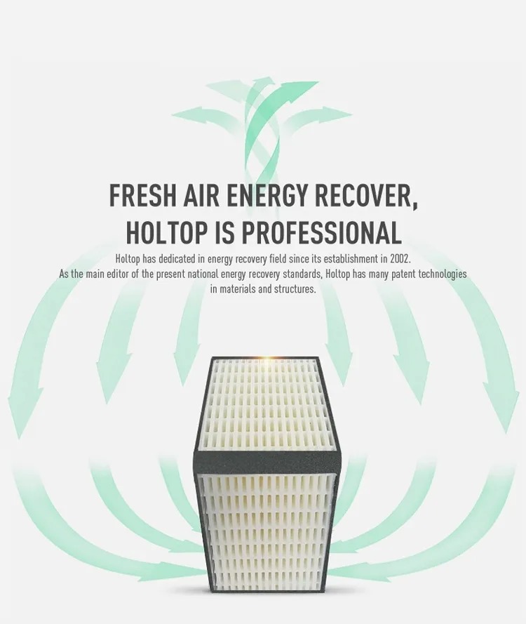 OEM Commercial H Series Suspended Energy Recovery Ventilation ERVs For Single Room PM2.5