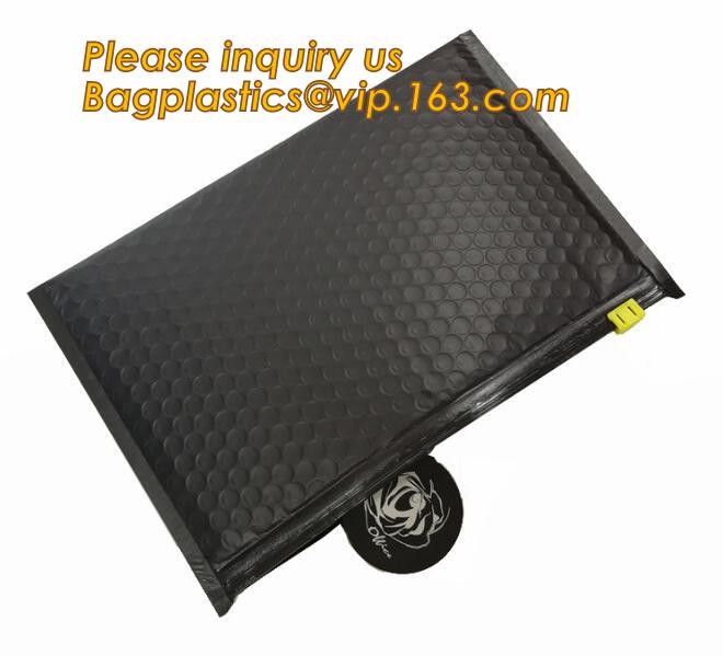 Cosmetic Slider Zip lockk Bubble Bags Bubble Slide Pouch,Zip lockk esd bubble bag bubble packaging wrap cosmetic pouch slide