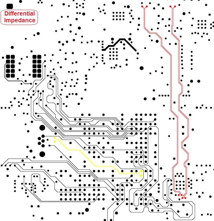 Printed Circuit Board with 90 Ohm Impedance Controlled | Single End Impedance Differential Impedance PCB Board