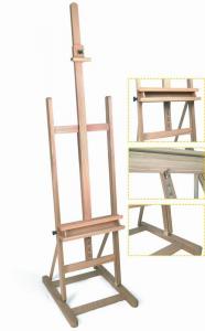 China Vertical Artist Painting Easel Floor Standing Easels For Children Natural Color wholesale