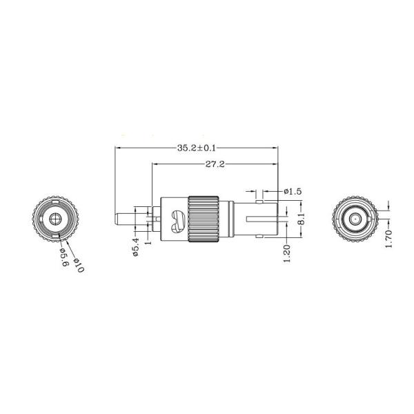 5dB Fiber Optic Attenuator Single Mode LC UPC For Optical Margin Testing