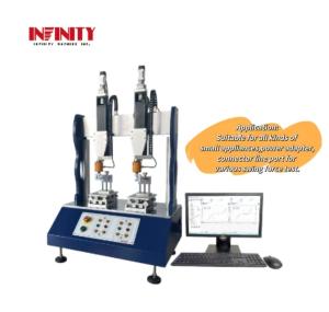 China Force Accuracy ±0.3% Dual Station Swing Force Testing Machine For Power Adapters wholesale
