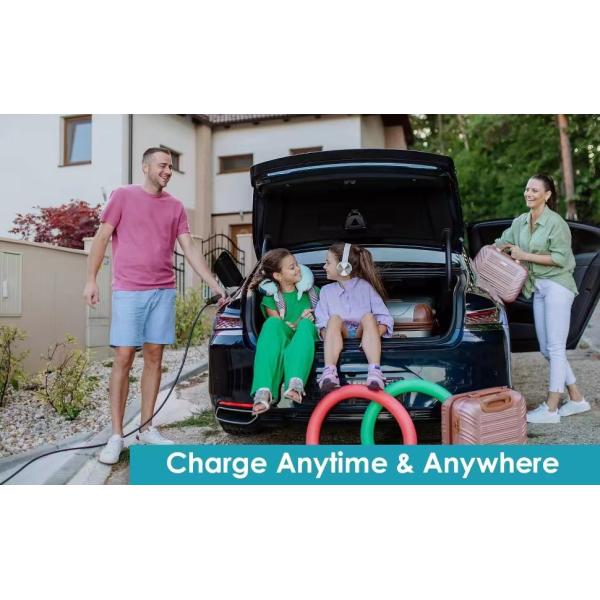 SAE J1772 Type 1 EV Charger Blue CEE Plug 7Kw 32A Portable EV Charger