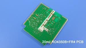 China 4 Layer Hybrid PCB Made On 20mil RO4350B and FR-4 for GPS Transceiver wholesale