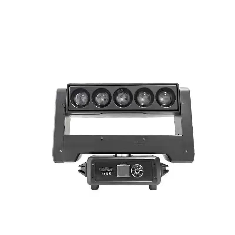 KTV Bar Stage Lighting 5 Eyes 40W Beam Light with Strobe LED Moving Head Light Controller