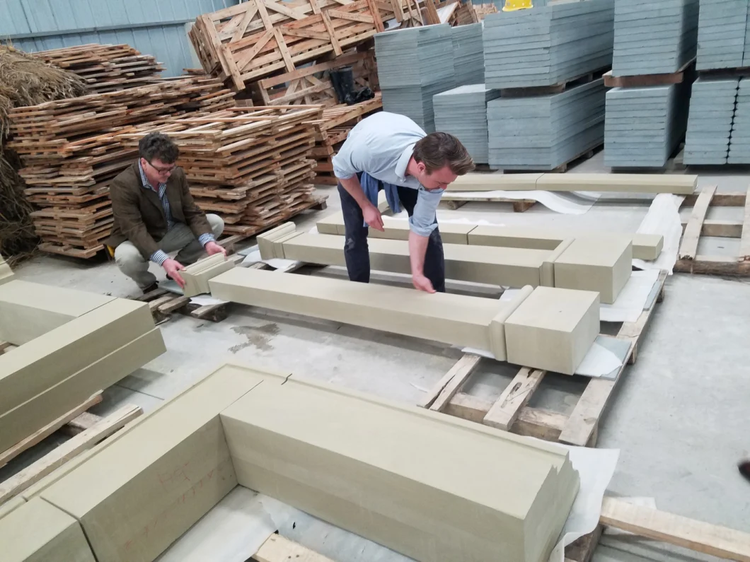 Wall Stone Natural White Sandstone for Wall Cladding