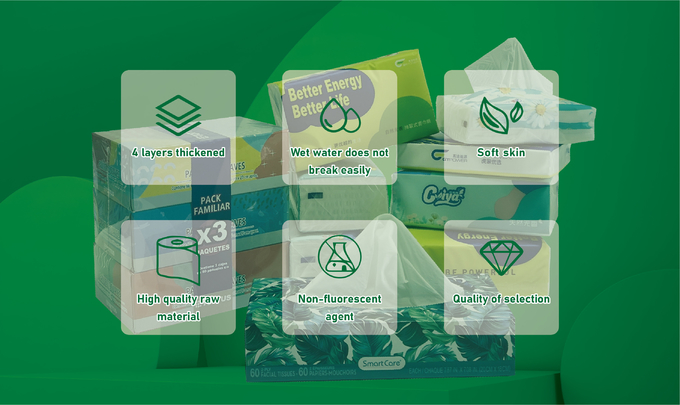 XL Packaging Custom 2Ply 50 Sheets Cylinder Round Virgin Paper Box Car Facial Tissue with Strong Water Absorption and Soft Texture