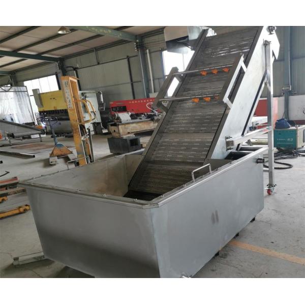 Electric Motor Incline PU Belt Conveyor for Washing Food