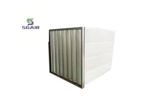 China Formaldehyde Free Glue Hepa Bag Air Filter Fire Resistant 2.5mm wholesale