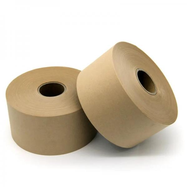 Quality Non Reinforced Kraft Packaging Tape Eco Friendly Water Activated Reinforced Gummed Tape for sale