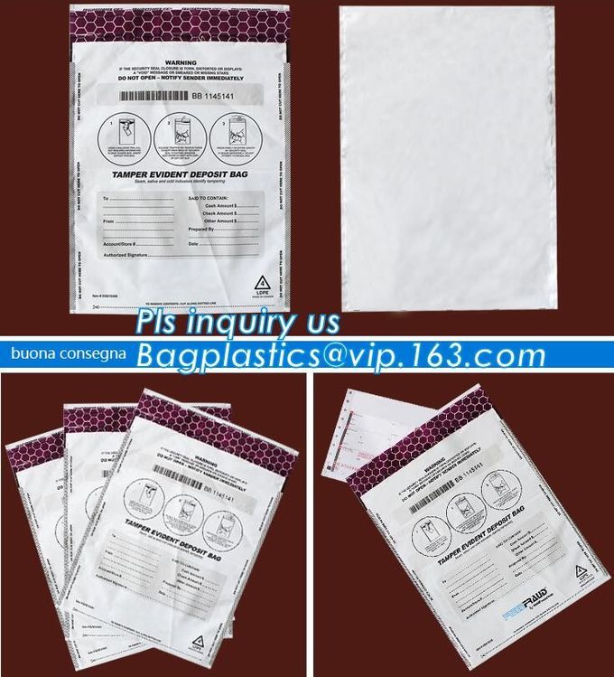 Plastic Money/Evidence Security Envelopes Cash Deposit Seal Bags, Bank Industrial Use cash security deposit bags, bageas