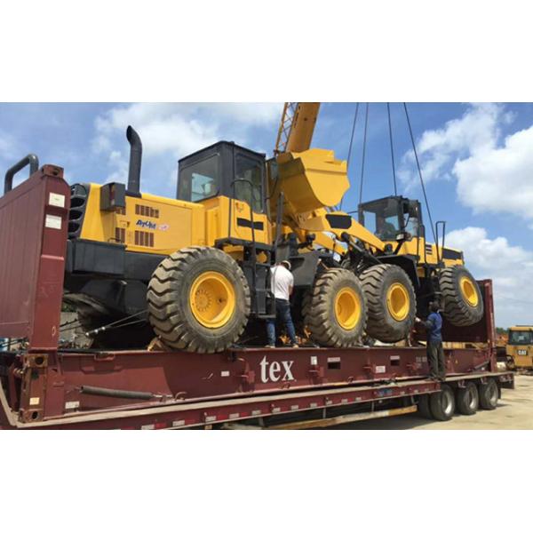 SDLG956L Yellow Color Less Working Hours 162KW Power Used Front Loader Efficient Powerful Engine