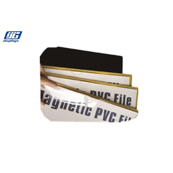 A4-A6 PVC File Magnetic Document Holder Rectange Shape Apply To Any Metal Surfaces
