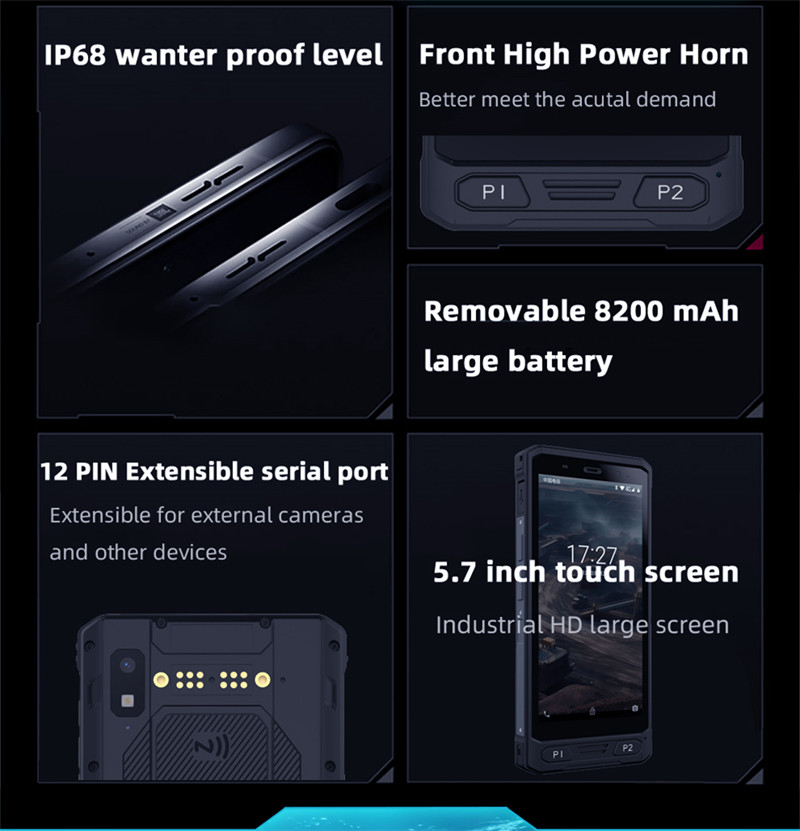 IP68 Explosion Proof Mobile Phone Android Smartphone DMR RTK Optional