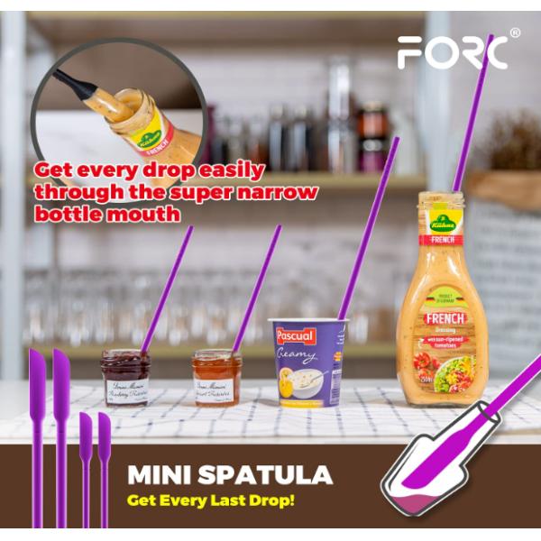 Seamless Silicone Kitchen Utensil Sets Purple Multifunction Dishwashersafe